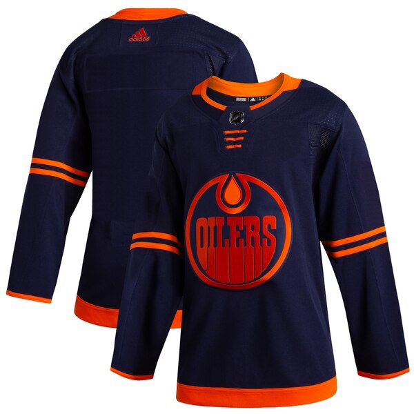 Customized Men Edmonton Oilers Blank Navy Alternate Home Stitched NHL Jersey